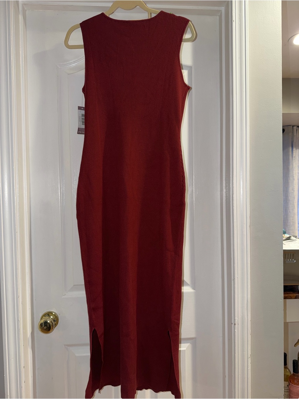 Kindred Bravely maternity Sleeveless Maxi Dress in Wine Red